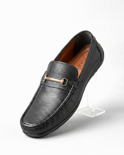 HAND MADE LEATHER CRAFTED LOAFERS | BLACK - BUCKLE