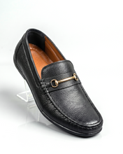 HAND MADE LEATHER CRAFTED LOAFERS | BLACK - BUCKLE