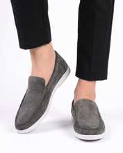 ITALIAN STYLE LOAFER HAND MADE SOFT SOLE - GRAY