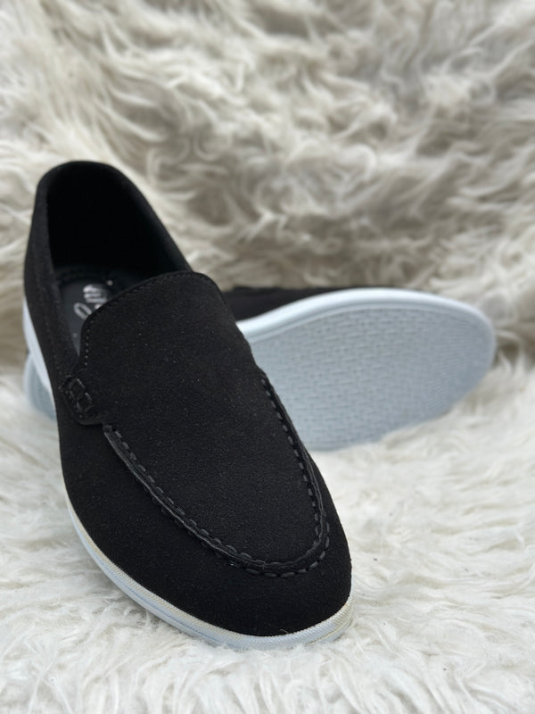 ITALIAN STYLE LOAFER HAND MADE SOFT SOLE - BLACK