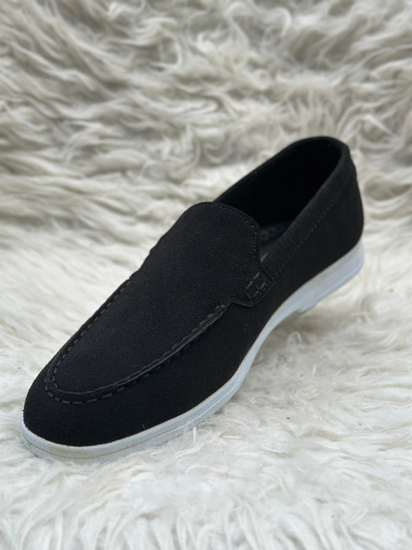 ITALIAN STYLE LOAFER HAND MADE SOFT SOLE - BLACK