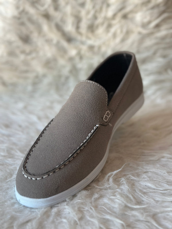 ITALIAN STYLE LOAFER HAND MADE SOFT SOLE - GRAY