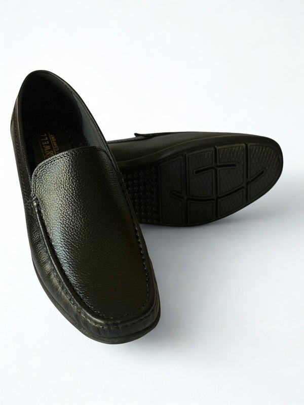 HAND MADE LEATHER CRAFTED LOAFERS | BLACK