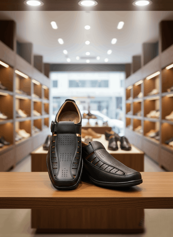 COMFORTABLE SANDAL | 50% OFF | BLACK