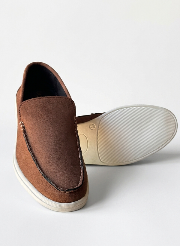 ITALIAN STYLE LOAFER HAND MADE SOFT SOLE - BROWN
