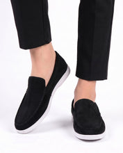 ITALIAN STYLE LOAFER HAND MADE SOFT SOLE - BLACK